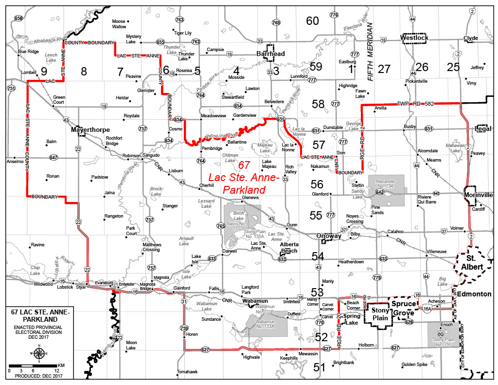 UCP Constituency Map